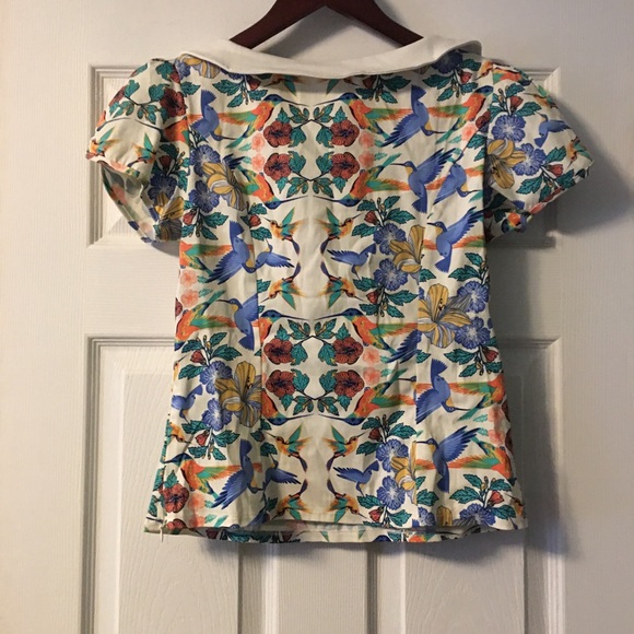 Dancing Days by Banned Mandala Vintage Retro Top Shirt Blouse NWT Size M - Picture 5 of 10